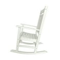 thumbnail image 4 of Shine Company All-Weather Traditional Resin Patio Porch Rocker in White, 4 of 5