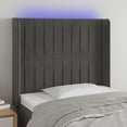 thumbnail image 6 of vidaXL LED Headboard Bed Headboard Home Bedroom Upholstered Headboard Velvet, 6 of 58