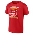 thumbnail image 2 of Men's Fanatics Red Kansas City Chiefs Nine-Straight AFC West Division Champions Big & Tall T-Shirt, 2 of 5