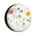 thumbnail image 1 of Fotbe Wildflowers Funda de Llanta de Repuesto con Estampado, Engrosada, Ajuste Universal para Jeep, Remolque, RV, SUV, Camión-16 inch, 1 of 6