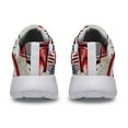 thumbnail image 4 of Patriotic Shoes Red Truck God Bless America Print Sneakers Lightweight Comfortable Running Shoes for Men Women White Size 7, 4 of 7