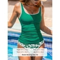 thumbnail image 4 of Bañador Tankini Set CUPSHE para mujer con cuello cuadrado, talla XL, 4 of 6