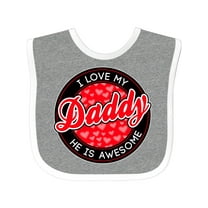 Inktastic I Love My Daddy Boys or Girls Baby Bib