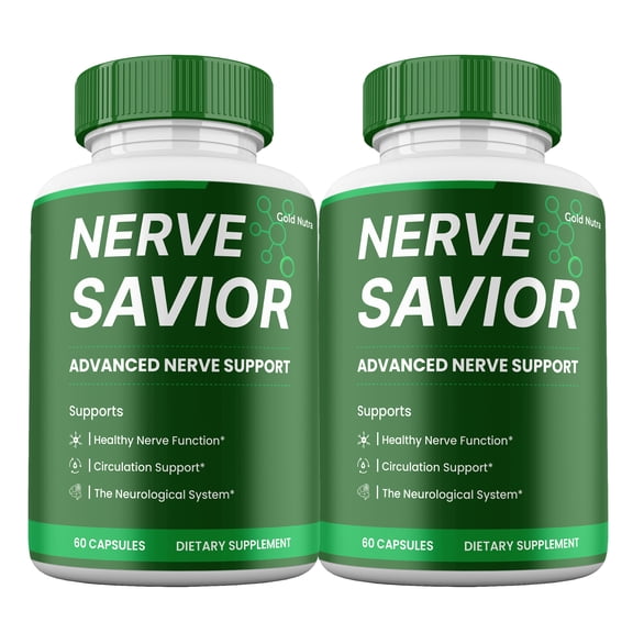 (2 Pack) Nerve Savior Capsules, NerveSavior Supplement for Nerve Health, Advanced Maximum Strength Pills Cognitive and Brain 