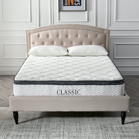 Modern Sleep Synergy Memory Foam and Innerspring Hybrid 9-Inch Pillow Top Mattress, Multiple Sizes
