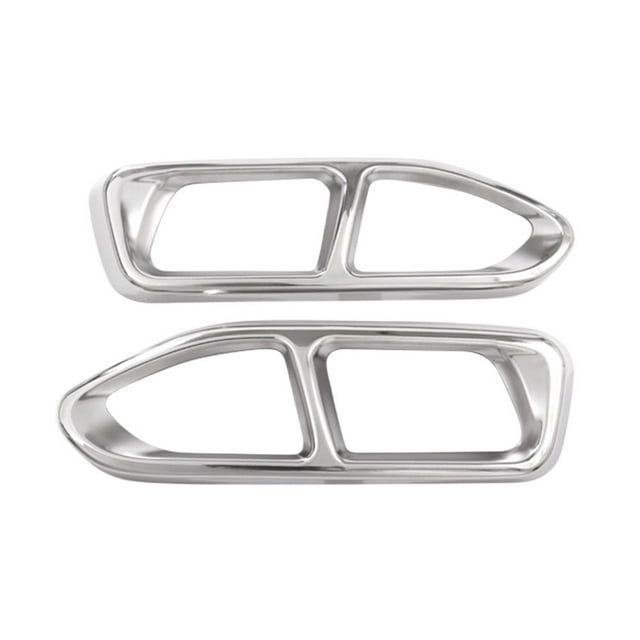 M Style Stainless Auto Tail Pipe Output Cover Decorative Trim For BMW 7 Series G11 G12 2016-2018