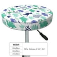 thumbnail image 4 of KLL Dinosaur Round Bar Chair Cushion Cover 14 inch ,Bar Stool Protector with Elastic, Soft Washable, 4 of 6