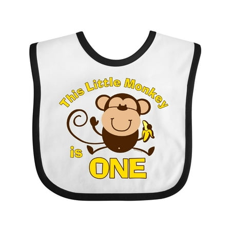 

Inktastic Little Monkey 1st Birthday Boy Gift Baby Boy or Baby Girl Bib
