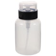 thumbnail image 1 of Dispensador de líquido con bomba de presión para quitar esmalte de uñas, puntos negros, botella vacía sin impresión para uso en salón y hogar, 200 ml, 1 of 8