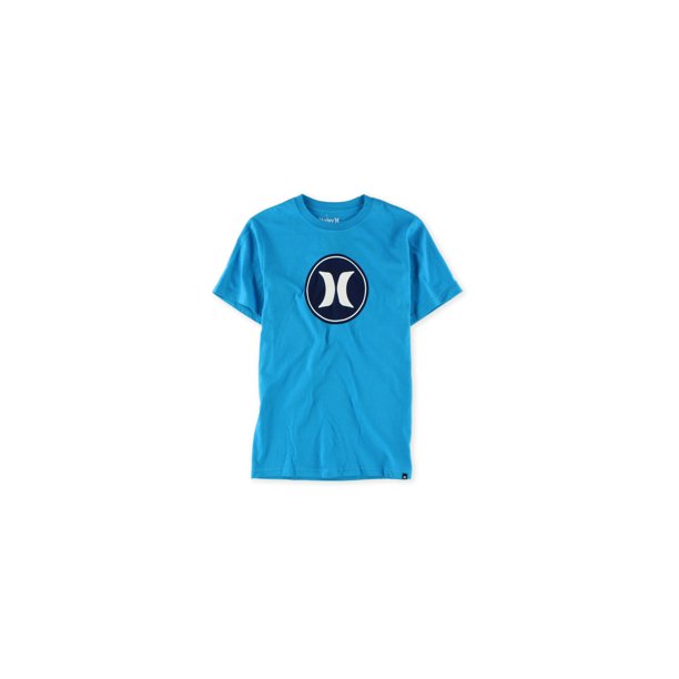 Hurley Circle Logo Graphic playera para hombre, azul, pequeño