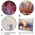 thumbnail image 3 of Designart "Pastel Giants Skyscrapers in the City II" Architecture Wall Decor, 3 of 5