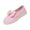 Light Purple, variant on Women's Leather Bow Platform Loafers, Round Toe Slip-On Shoes, Chunky Sole Anti-Slip Daily Work Casual Daily Dress Loafers Brown