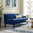 thumbnail image 5 of Modway Concur Tufted Performance Velvet Sofa in Dusty Rose & Black, 5 of 6