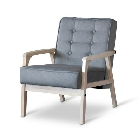 Baxton Studio Mid-Century Timor Club Chair - Gray