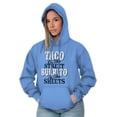 thumbnail image 4 of Raunchy Funny Tacos Tuesdays Burritos Unisex Plus Fleece Graphic Hoodie Brisco Brands 5X, 4 of 5