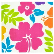 Hibiscus White Lunch Napkins (100 Count)
