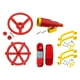 thumbnail image 5 of Accesorios para parques infantiles, juegos al aire libre, accesorios para columpios, piezas de barco pirata para columpios, gimnasio de jungla, casa de juegos para niños Rojo A, 5 of 9