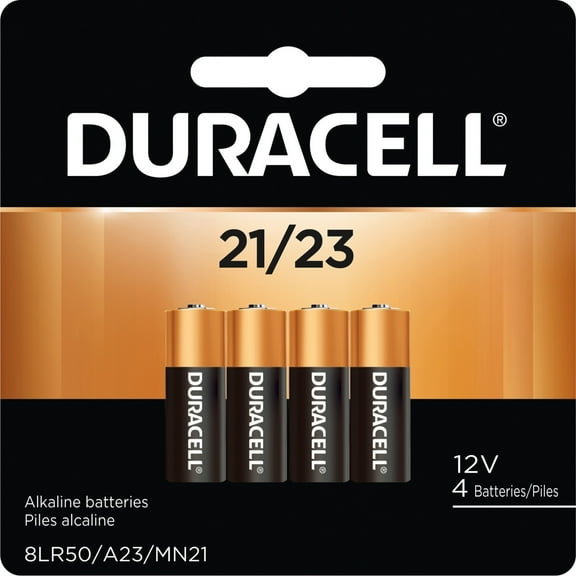 Duracell, DURMN21B4CT, MN21/23 Alkaline Battery 4-Packs, 36 / Carton, Black,Gold