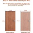 thumbnail image 2 of Reinforced Cat Screen Door Heavy Duty Pet-Proof Screen with Zipper White Prevents Pets from Running Out, 2 of 5