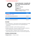 thumbnail image 2 of Oil Drain Plug Gasket - Compatible with 2019 - 2022 Chevy Silverado 5500 HD 6.6L V8 2020 2021, 2 of 2