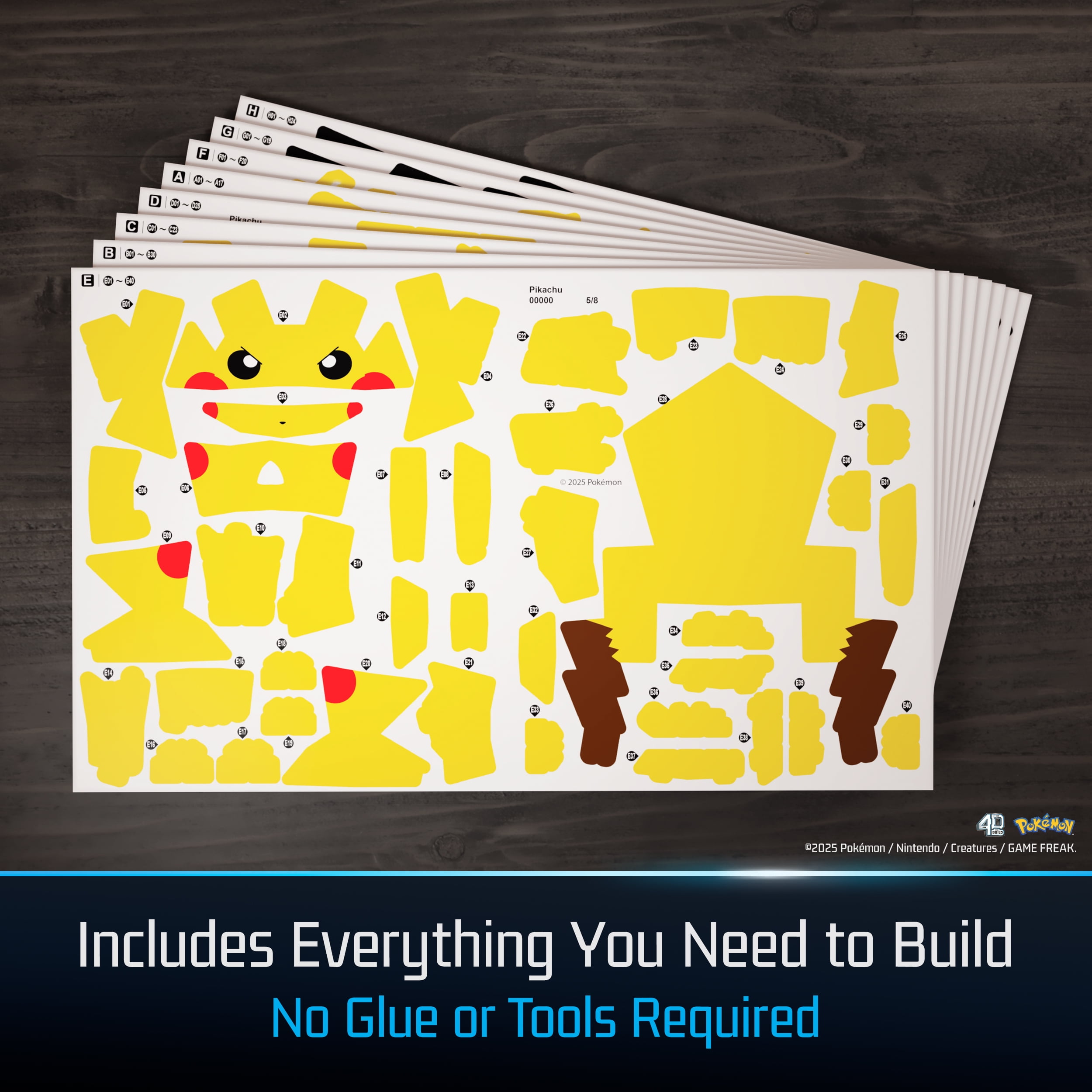4D Build, Pokémon Pikachu, puzzle 3D, figurines Pokémon à collectionner, collection de départ Kanto, décoration de bureau, puzzles pour adultes, jouets de construction, puzzles 3D pour adultes et adol 4D Build, Pokémon Pikachu, puzzle 3D, figurines Pokémon à collectionner, collection de départ Kanto, décoration de bureau, puzzles pour adultes, jouets de construction, puzzles 3D pour adultes et adolescents, 201 pièces, à partir de 12 ans