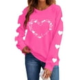 thumbnail image 2 of Vetsdori Valentine Sweatshirts for Women Pullover Tops Valentine's Days Gifts for Girlfriend, Holiday Womens Sweatshirts Spring, 2 of 8