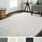 Faux Fur Rug Alexander Home Faux Fur Sheepskin Textured Rug 2 X