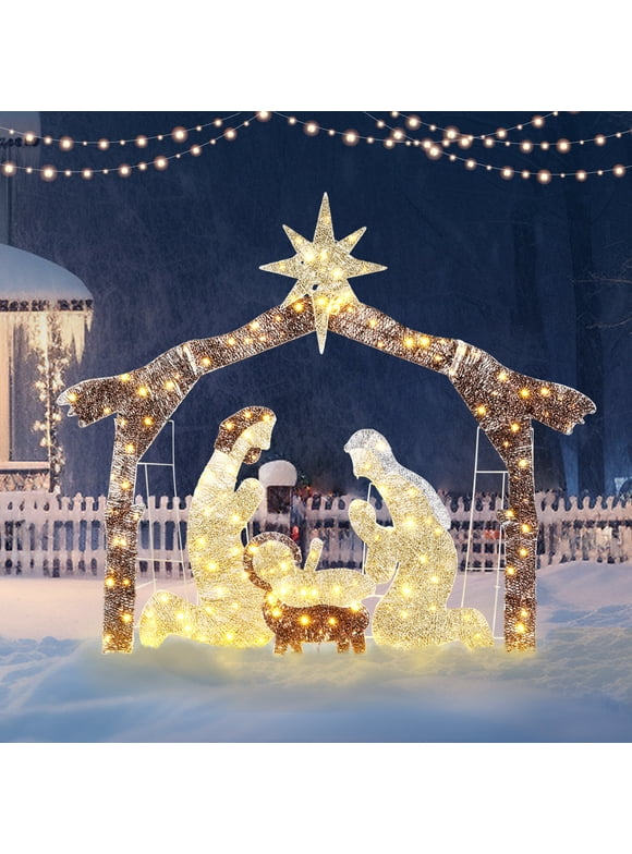 Outdoor Nativity Scene in Nativity Scenes