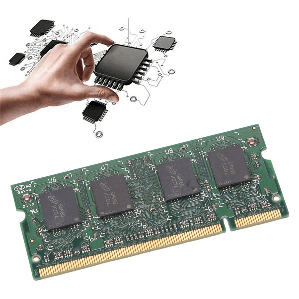 2X DDR2 4GB Laptop Ram Memory 667Mhz PC2 5300 SODIMM 1.8V 200 Pins for Laptop Memory