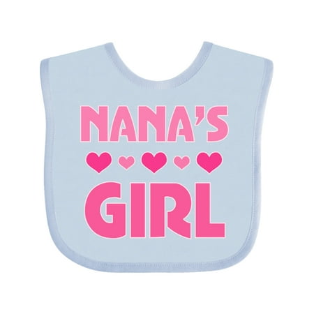

Inktastic Nana s Girl Grandchild Gift Baby Girl Bib