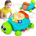 thumbnail image 1 of Juguete Crawling Musical Turtle para bebés de 6 a 12 meses con luces y sonido, 1 of 6