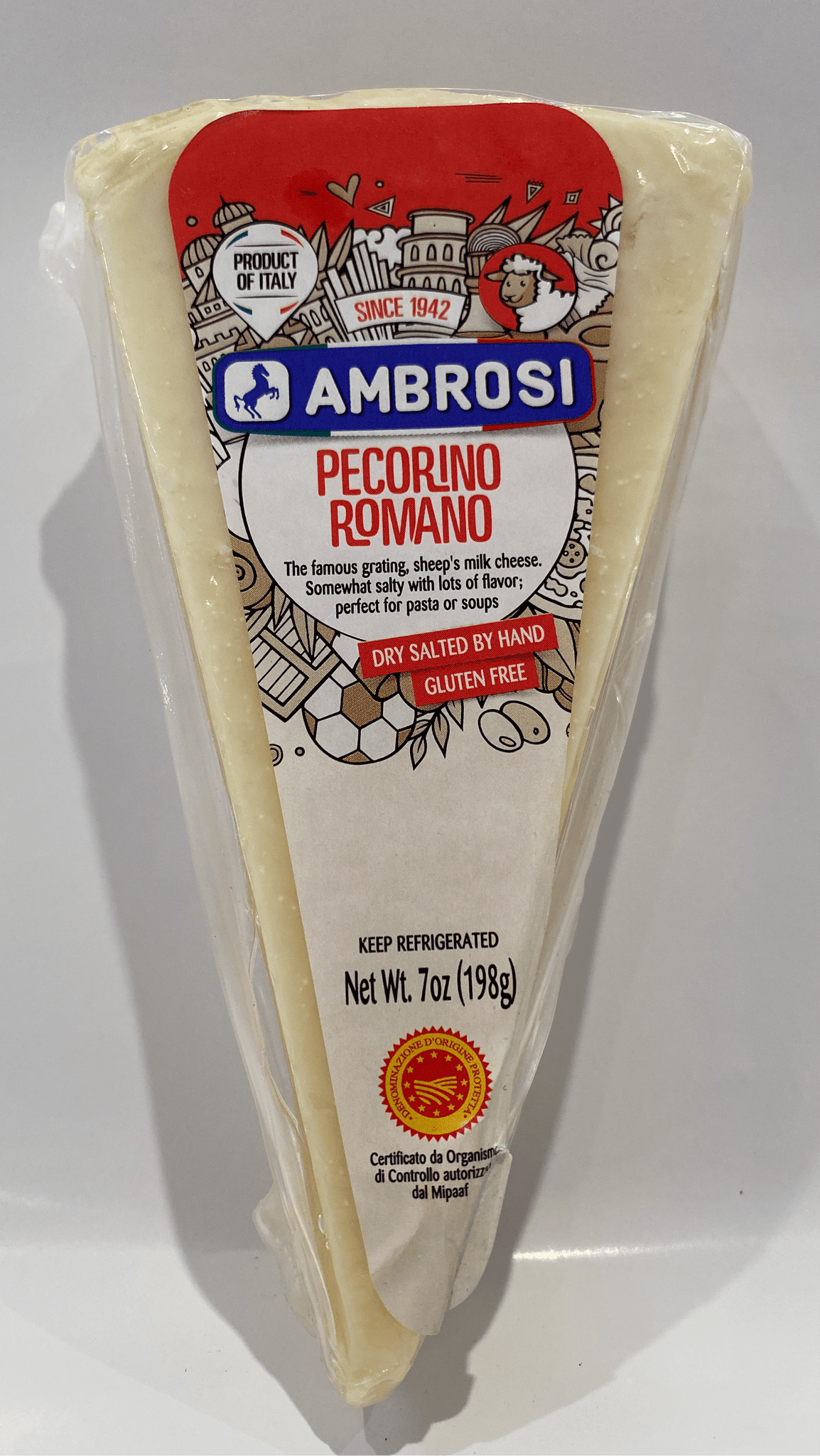 (12 Pack)Ambrosi Pecorino Romano, 7 oz.