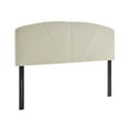 thumbnail image 4 of Modern Sleep Brampton Starburst Upholstered Wood Headboard, Beige and Queen, 4 of 8
