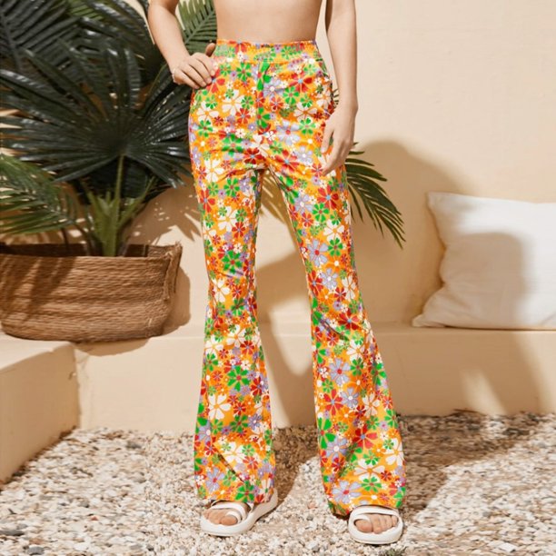 WILLBEST Pantalones Casuales para Mujer, Holgados, de Pierna Ancha, Cintura Alta, Rectos, Estilo Retro Literario, para Uso Diario. Chica