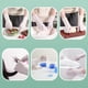 thumbnail image 5 of Guantes de Nitrilo Resistentes, 100 Unidades, Tamaño Mediano (23 X 10,5 Cm), Blancos y Azules, Sin Polvo, Agarre Texturizado, Resistentes a Químicos y Perforaciones, para Cocinar, Limpiar, Peluquería, 5 of 7