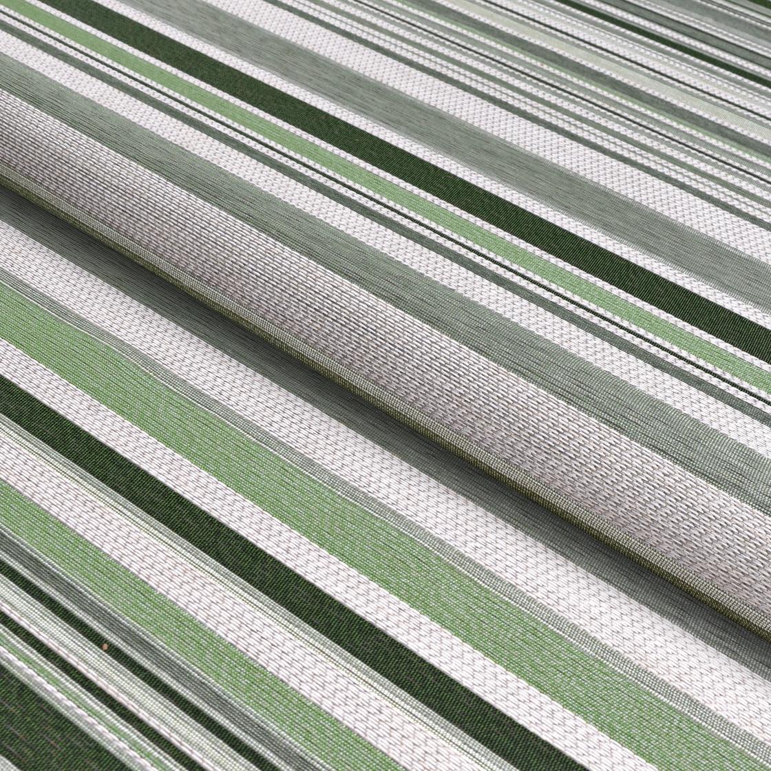 Couristan Dolce Striped 9'8" X 13'6" Grass Flatwoven Outdoor Rug