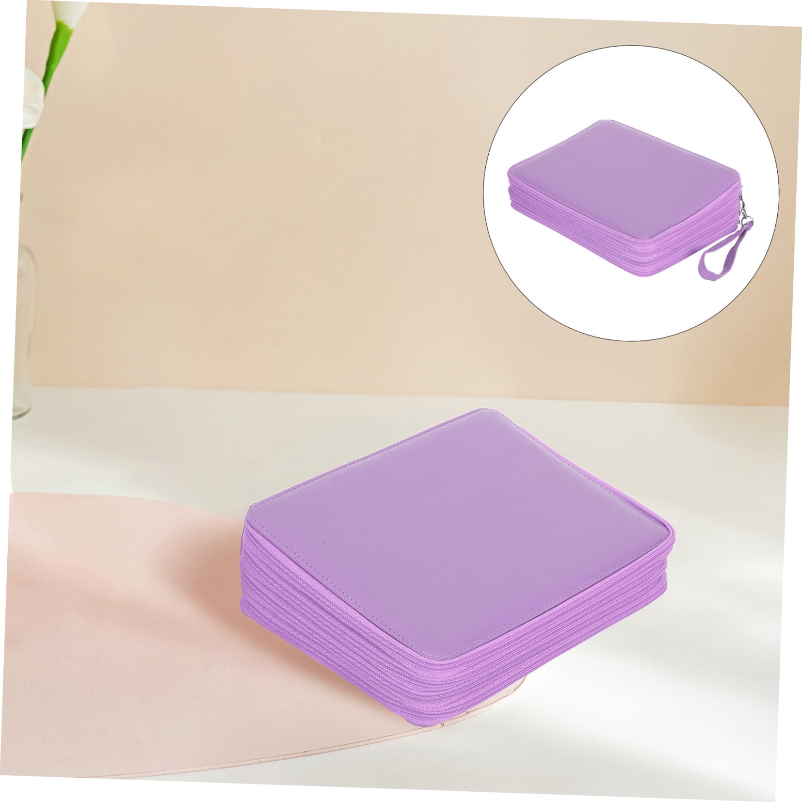 OUNONA Large Capacity Pencil Case with Multi-Layer Zipper Compartments for Pens, Markers, and Stationery Storage