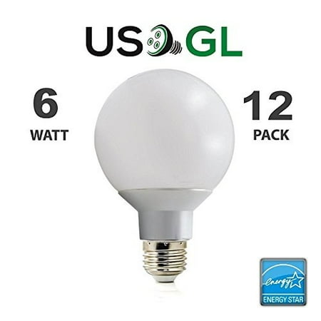 12 Pack Led G25 Vanity Globe Light Bulb Dimmable 6w 40 Watt 12 Pack Led G25 Vanity Globe Light Bulb Dimmable 6w 40 Watt Equivalent