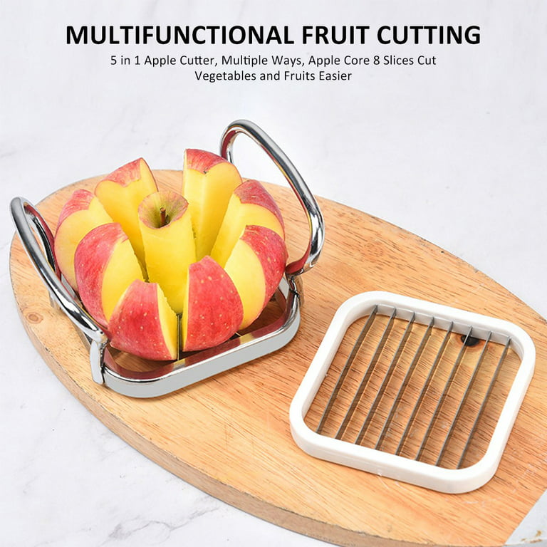 5 in 1 Chopper Vegetable Cutter, Stainless Steel French Fry Cutter Kitchen  Gadgets, Fruit Cheese Onion Potato Slicer 