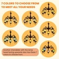 thumbnail image 6 of Turkish Moroccan Chandelier 5-Globes Pendant Hanging Light Exquisite Tiffany Style Mosaic Lamp for Home Ambient Lighting, 6 of 6