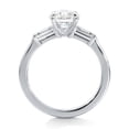 Riya Jewel 1.9 Ct Round Cut Diamond Rings for Her 14K White Gold Over