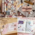 thumbnail image 5 of 24Pcs 12 Styles Scrapbook Paper Pads for DIY Album Scrapbook Background Paper Diary Decoration Square Flower 152x152x0.2mm 2pcs/style, 5 of 6