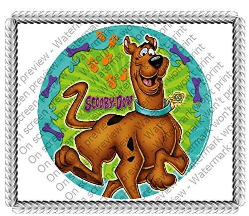 1/4 Sheet Scooby Doo Edible Image Cake Topper - Walmart.com