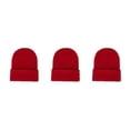 thumbnail image 2 of Qarigey Beanie Hats Gorros de punto Skullcap Accesorios para el cabello para deportes al aire libre Rojo Type1 NO1, 2 of 6