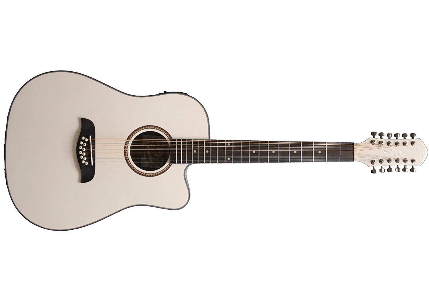 Oscar Schmidt OD312CEWH-A-U Dreadnought Electric Acoustic Guitar