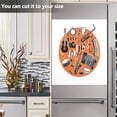 thumbnail image 6 of IAUYY Magnetic decorative sticker - 23x26 Inch PVC Refrigerator Decorative Cover, Removable DIY Art for Kitchen Appliances Marimba, 6 of 6