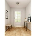 thumbnail image 6 of Progress Lighting Lassiter 3-Light Semi-Flush Mount, Matte Black, Clear Glass Shades, 6 of 7