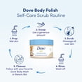 Dove Exfoliating Body Polish Scrub Macadamia & Rice Milk Nourishes and