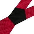 thumbnail image 3 of Buyless Fashion Heavy Duty Suspenders for Men - 48" Adjustable Straps 1 1/2" - X Back with Black Plastic Clips - 5147-Red, 3 of 7