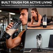 Electric Protein Shaker Bottle, 24 oz USB C Rechargeable Electric Mixer, Shaker Cups for Protein Shakes and Meal Replacements, Portable Blender Self Mixing Cup for Gym Workout, Black